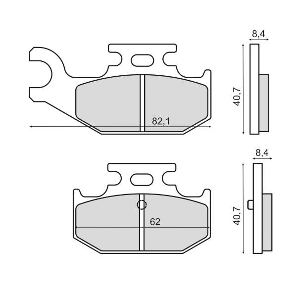 Pastiglie Freno RMS Organiche Yamaha Raptor