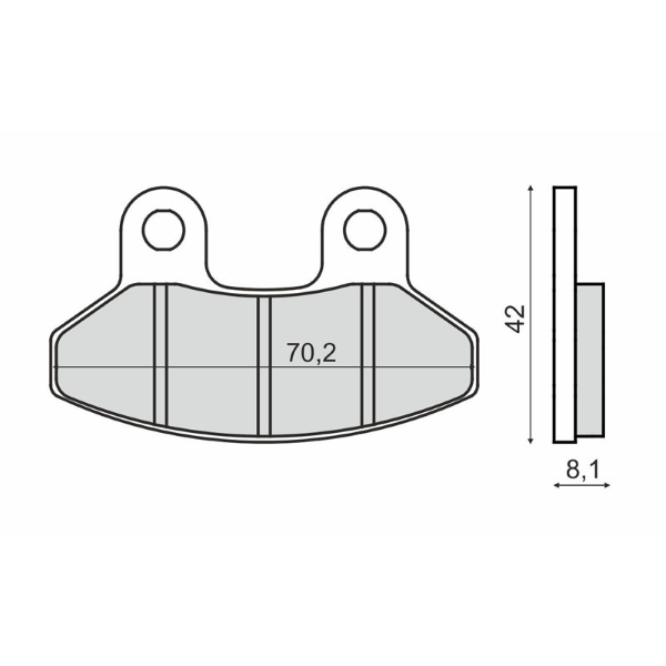 Pastiglie Freno RMS Organiche Sym Joyride 200cc
