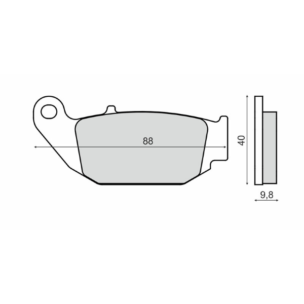 Pastiglie Freno RMS Organiche Honda MSX 125cc
