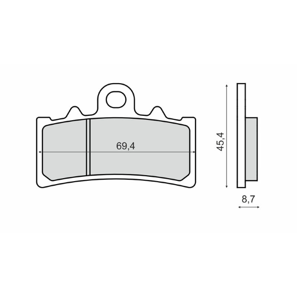 Pastiglie Freno RMS Organiche KTM Duke 125cc
