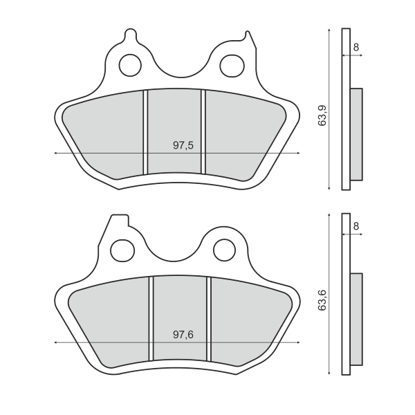 Pastiglie Freno Sinter-Tech Harley Davidson Dyna 1690