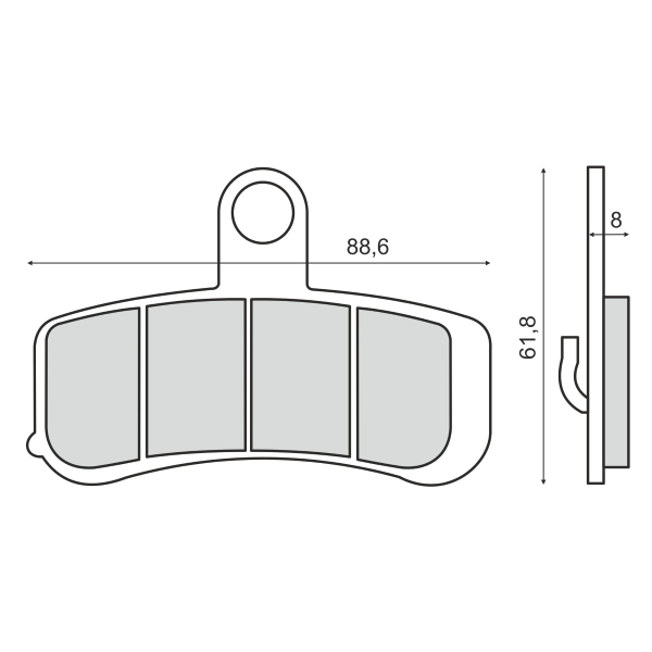 Pastiglie Freno Sinter-Tech Harley Davidson FXD Dyana