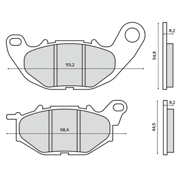 Pastiglie Freno RMS Organiche Yamaha 250cc