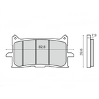 Pastiglie Freno RMS Organiche Honda X-ADV 750