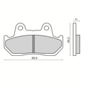 Pastiglie Freno RMS Organiche Honda CB 125cc