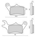 Pastiglie Freno RMS Organiche Honda Vision 110