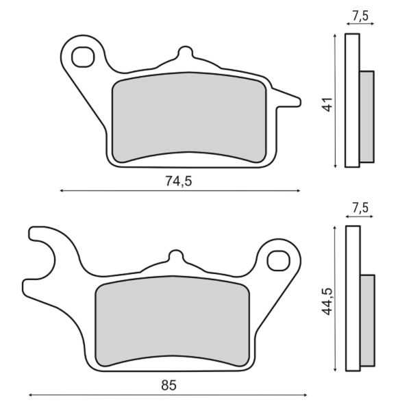 Pastiglie Freno RMS Organiche Honda Vision 110