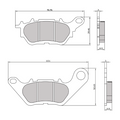 Pastiglie Freno RMS Organiche Yamaha R3
