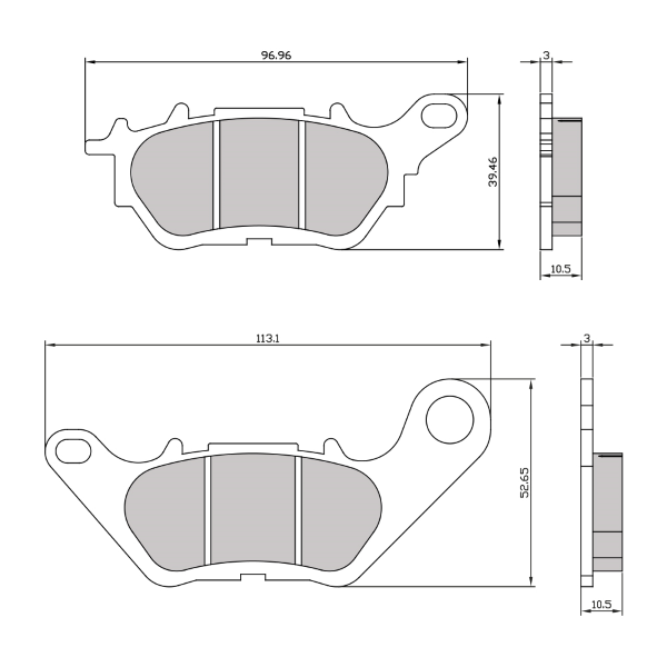 Pastiglie Freno RMS Organiche Yamaha R3