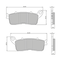 Pastiglie Freno Sinter Sinterizzate Honda VFR 800