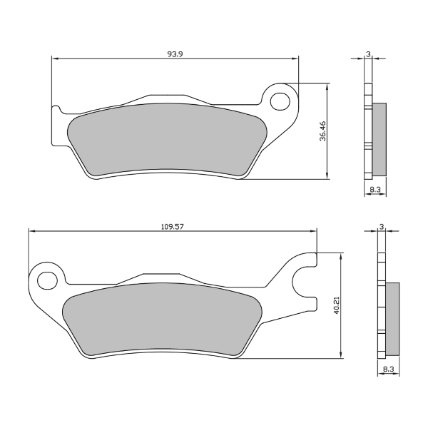 Pastiglie Freno RMS Organiche Suzuki GSX-R 125