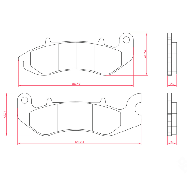 Pastiglie Freno Organiche Benelli TNT 125