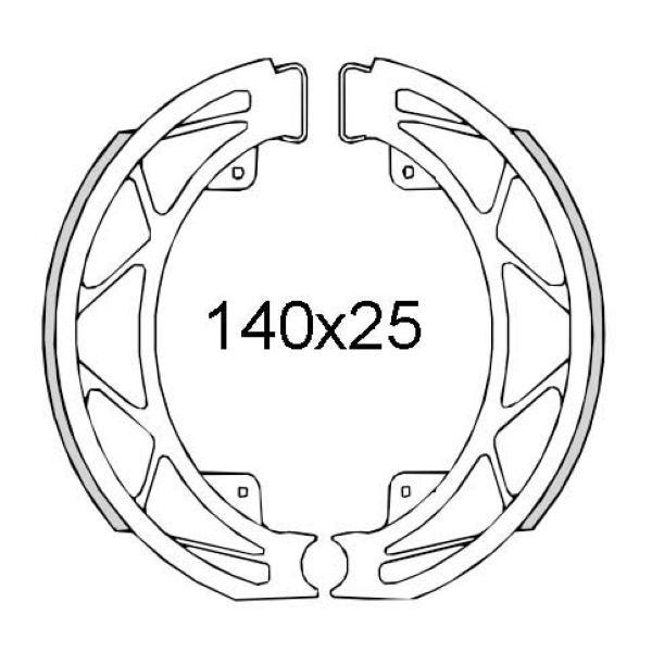Ganasce freno posteriori RMS Piaggio Liberty 50cc 1997>