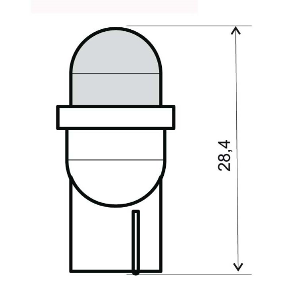 Lampadina led RMS 12V T10 w2,1X9,5d
