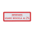 Adesivi Importante Usare Miscela al 2% RMS Classic 610054M00R