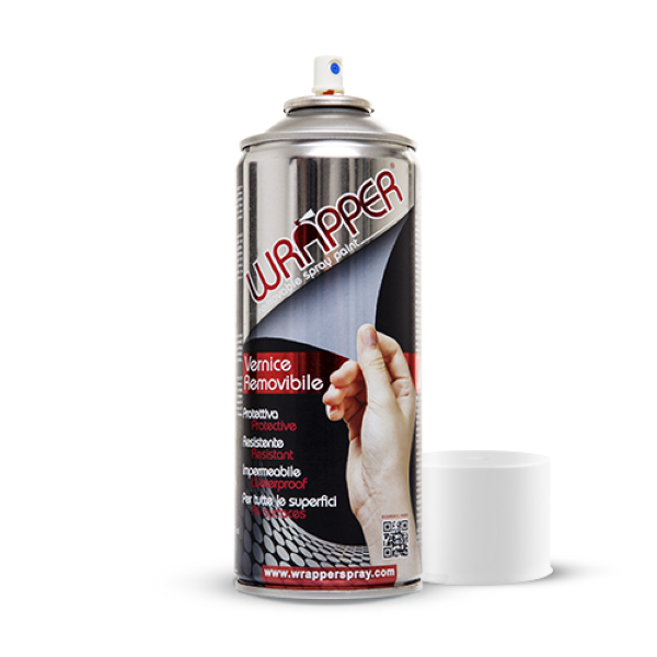 Bomboletta vernice rimovibile Wrapper Bianco Puro Opaco 400ml